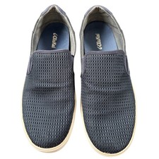 OluKai Lae'ahi Slip On Shoes Mens 11.5 Navy Blue Excellent Mesh Sneakers 10443 picture