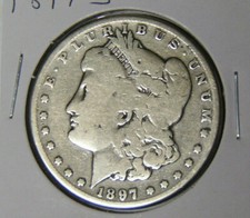 1897-S Morgan Silver Dollar Good Detail San Francisco Mint (22622) picture