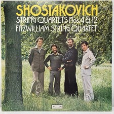 Shostakovich Fitzwilliam String Quartet Quartets No.4 & 12 L'Oiseau-Lyre DSLO 23 picture