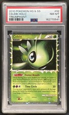2010 Pokemon HeartGold & SoulSilver #92 Celebi-Holo Triumphant PSA 8 picture