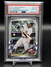 2021 Topps Update Platinum Anniversary PSA 10 #US196 Akil Baddoo RC Rookie /70 picture