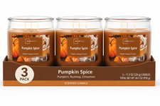 (3 Pack) Pumpkin Spice Scented 3-Wick Candles, 11.5oz FREE & FAST SHIP IN 2 DAYS picture
