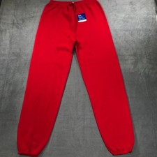 Vinage 80s Tultex Sweatpants Joggers Mens XL Red Tapered Drawstring Waist NEW * picture