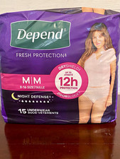 Depend Night Defense Women’s Incontinence Underwear Overnight 12h Odor, M 15 picture