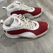 Men Reebok The Answer III Basketball Shoes Size 13 White Red 100070300 Iverson picture