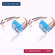 2PCS AC DC 12V Auto On Off Photocell Street Light Sensor Switch Photoswitch picture