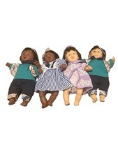 GIGO Gi-Go  Vinyl Baby Dolls Toys My Pals Bean Bag  Expressions Lot of 4 picture