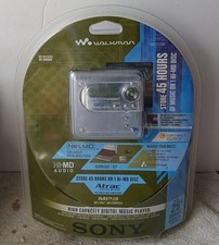 Sony MZ-NH600D Hi-MD MiniDisc Walkman Digital Music Player Records Silver Sealed picture
