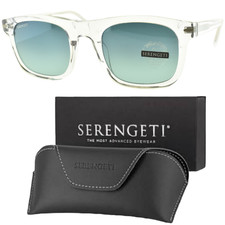 NEW SERENGETI CHARLTON SS576002-S 52-23-145 Clear Square Full Rim Mens Sunglass picture