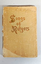 Antique 1893 Songs of Rutgers College Songbook Glee Club Scudder Lindsley Wraps picture