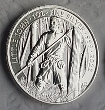 UK Little John 2022  1 oz Silver Coin .999 (similar to Britannia) picture