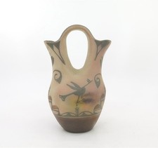 Zia Pueblo Polychrome Wedding Vase Signed Irene Herrera, 