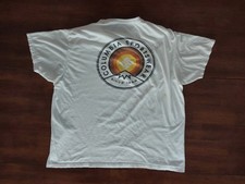 Columbia Sportswear T Shirt Mens 2XL XXL White Retro Rainbow Graphic Logo Tee picture
