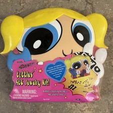Vintage 1999 The Powerpuff Girls Bubble’s ABC Jewelry Kit  Sealed Case RARE picture