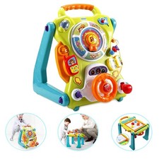 3-in-1 Baby Activity Walker & Table, Magnetic Drawing Board, Early Education Toy picture