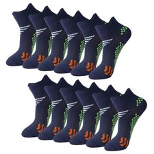 (3-12Pairs) Compression Low Cut Ankle Cotton Cushion Athletic Running Socks -USA picture