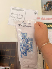 🖤 SLAYYYTER personally hand signed socks 🖤 Worst Girl In America - Love you picture