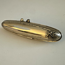 Vintage Antique Silverplate Cigar Holder Tube 5