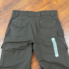 Duluth Pants Mens 34 Brown Flex Fire Hose Carpenter Relaxed Fit Stretch Workwear picture