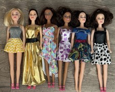 Lot of 6 Greenbrier International Barbie Doll Size Clothes + Shoes picture