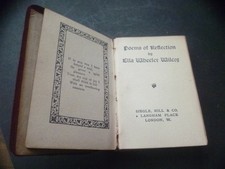 antique miniature copy of Poems of Reflection by Ella Wheeler picture