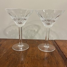 2 RARE VTG WATERFORD Crystal COLLEEN Cut Tall Cocktail Glass SIGNED 6