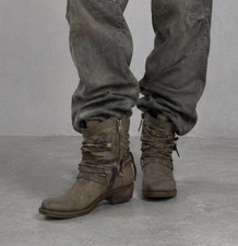 Rare Vintage A.S.98 AirStep Avantgarde Woman's Leather Straps Ankle Boots Size39 picture