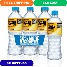 POWERADE Power Water Zero Sugar Tropical Pineapple 16.9 fl oz Bottles 12 Pack picture
