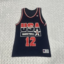 Vintage 90s Champion Dream Team USA Olympic Dominique Wilkins Jersey Size 44 picture