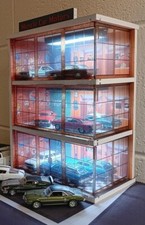 1/64 SCALE, MUSCLE CAR MOTORS SHOWROOM DIORAMA, RIGHT SIDE WINDOWS  picture
