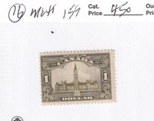 CANADA # 159 MLH $1 PARLIAMENT BUILDINGS CAT VALUE $450 picture