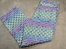 Manfinity SHEIN Men's M Checkerboard Frayed Distressed Jeans Pastel Waist 32 picture