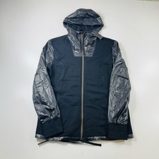 Helmut Lang Full Zip Hoodie Men’s Size Medium Black Vapor Terry Brand New picture