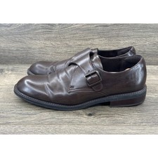 Robert David Men's Monk Strap Dress Leather Shoes Size US 10 Brown picture