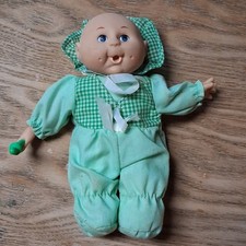 Vintage Imitation Cabbage Patch Style Beanbag Uneeda Doll, Bald Head, Blue Eyes picture