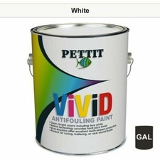 Pettit Vivid Bright Colored Hybrid Antifouling Paint Gallon White 1116G picture