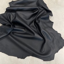 Lambskin Hide Black Soft Premium Quality Leather 2-3 oz picture