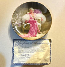 W.S. George Hollywood Glamour Girls Jean Harlow Porcelain Plate 8.5