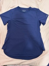 Wink Aura Women’s Captivate Crew Neck Scrub Top XS Navy picture