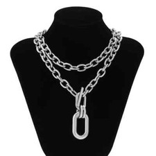 Women's Jewelry Exaggerated Chunky Mult-Layer Chain Choker Necklace Lightweight  picture