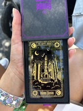 Disney Parks Arribas Haunted Mansion Glass Tarot Card Gracey Manor Disney world  picture