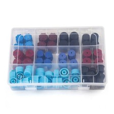 77PCs Car Auto R134a AC A/C System Valve Core Dust Caps Set Air Seal Air Cond... picture