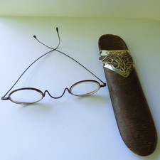 Antique Art Nouveau Sterling Silver Chatelaine Case Complete w/Spectacles LONDON picture