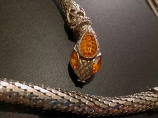 Vintage Snake Necklace/belt circa 1960/70 glass eyes picture