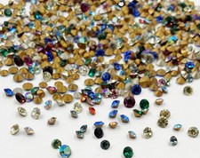 200 Vintage Swarovski Crystal 3mm To 4mm Small Rhinestones - Jewelry Repair J50 picture