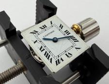 Vintage CARTIER 78-1 Manual Movement with White Tank Roman Dial, Hands & Crown picture