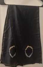 Vintage Erte Silk Connecting Figures Scarf Carry Back LTD picture