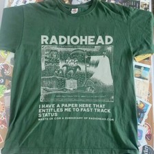 Radiohead band Ok Computer albums 90s Green T shirt Reprint S-5XL NH11388 picture