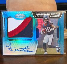 Panini 2022 Certified Mirror Teal Metchie III RC Auto Patch /50 #217 picture