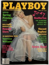 Playboy April 1997 Joey Heatherton Kelly Monaco Bugliosi Vanessa Williams NM picture